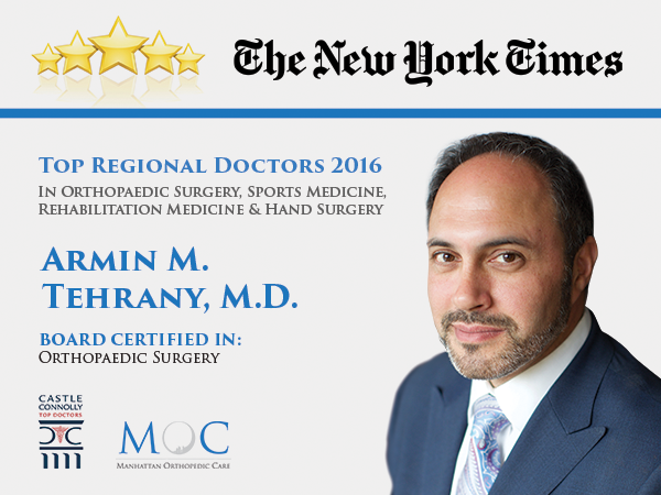 Dr. Armin Tehrany is Top regional Doctor for 2016