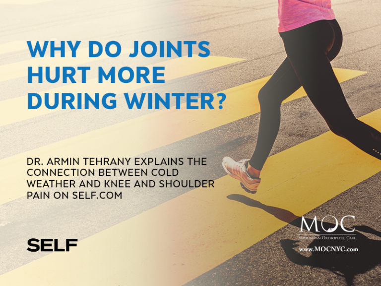 Dr. Tehrany Talks About Winter Joint Pain Manhattan Orthopedic Care