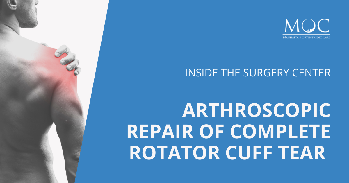 New surgery video: Arthroscopic Rotator Cuff Tear Repair